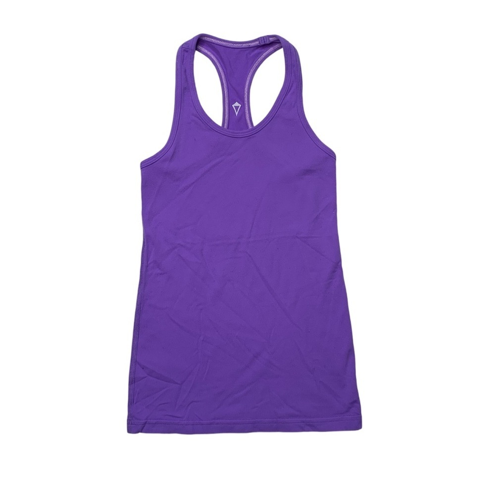 Ivivva girls 7 Y Purple Athletic Racer back Tank Top‎